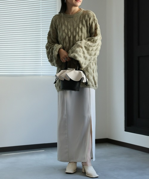 セール】ぽこぽこシアーニット / オーバーサイズニット（ニット