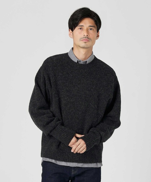 【セール】【Salt&Pepper】WOOLシャギークルーネックニット（ニット/セーター）｜Salt&Pepper（ソルトアンドペッパー）の