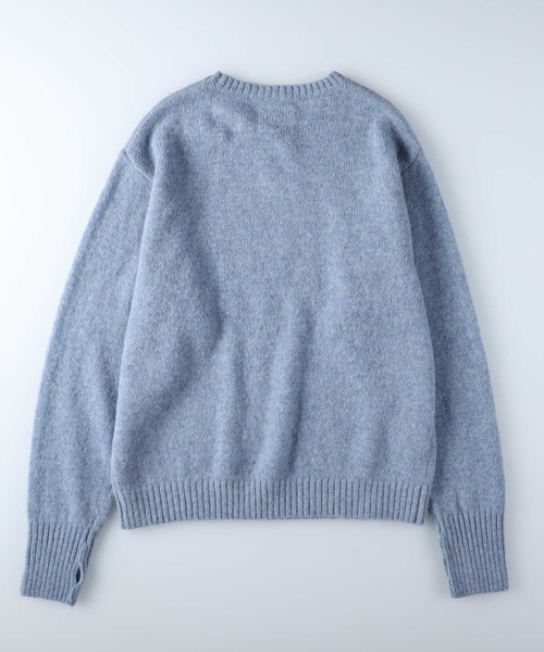 Salt&Pepper（ソルトアンドペッパー）の「【Salt&Pepper】ＷＯＯＬシャギークルーネックニット（ニット/セーター・メンズ・ブルー/ダークグレー/ベージュ・XL/M/L）」の4枚目の写真