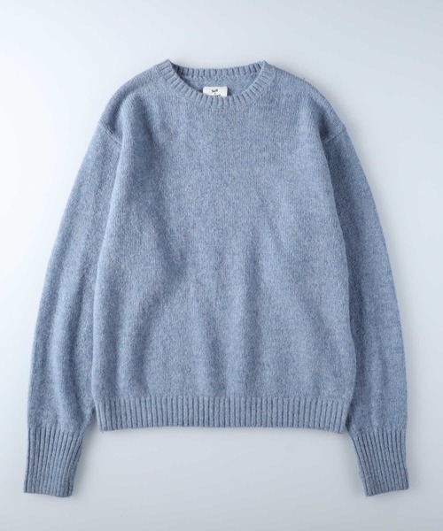 Salt&Pepper（ソルトアンドペッパー）の「【Salt&Pepper】ＷＯＯＬシャギークルーネックニット（ニット/セーター・メンズ・ブルー/ダークグレー/ベージュ・XL/M/L）」の16枚目の写真