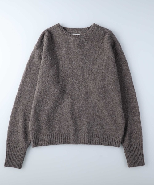 Salt&Pepper（ソルトアンドペッパー）の「【Salt&Pepper】ＷＯＯＬシャギークルーネックニット（ニット/セーター・メンズ・ブルー/ダークグレー/ベージュ・XL/M/L）」の15枚目の写真