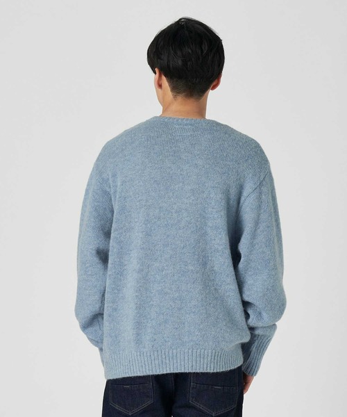 Salt&Pepper（ソルトアンドペッパー）の「【Salt&Pepper】ＷＯＯＬシャギークルーネックニット（ニット/セーター・メンズ・ブルー/ダークグレー/ベージュ・XL/M/L）」の13枚目の写真