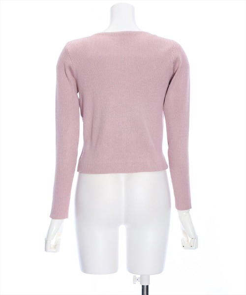 clear(クリア)の「リボンニットカーディガン&ニットキャミソールセット≪2024SS≫(アンサンブル・レディース・ブルー/ピンク/ブラック/アイボリー/グレイッシュベージュ・F)」の9枚目の写真