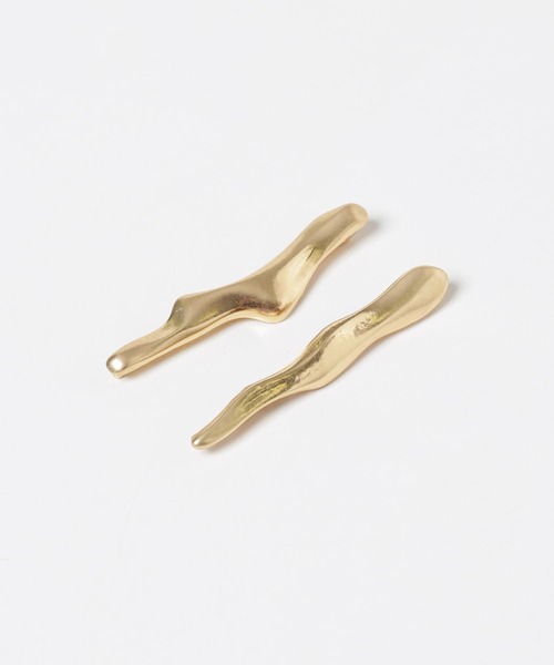 SMELLY（スメリー）の「ニュアンスウェーブセットピン（バレッタ/ヘアクリップ・レディース・ゴールド・-）」の8枚目の写真