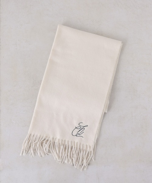 Chico（チコ）の「【WEB限定/REVIVAL】刺繍入り無地ストール（マフラー・レディース・ブラック/アイボリー/グレー・FREE）」の14枚目の写真