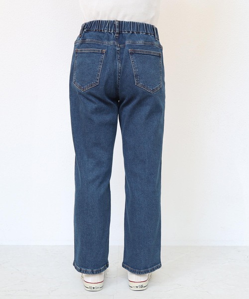 evernavy（エバーネイビー）の「ストレッチベイカーデニムパンツ（デニムパンツ・レディース・ブルー・M/L）」の18枚目の写真