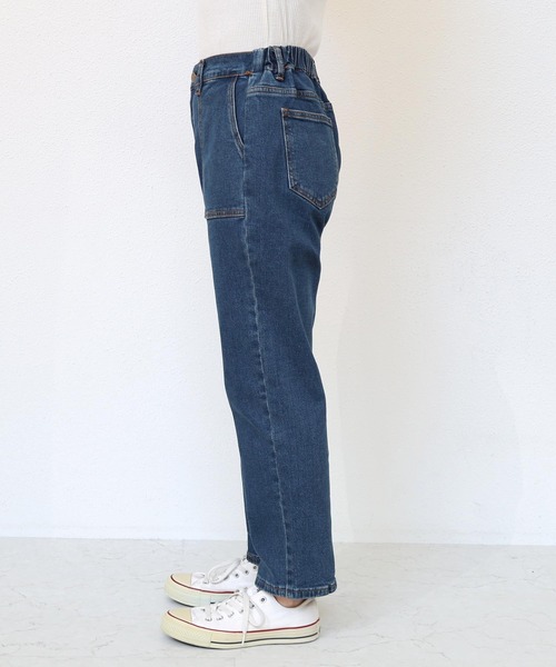evernavy（エバーネイビー）の「ストレッチベイカーデニムパンツ（デニムパンツ・レディース・ブルー・M/L）」の17枚目の写真