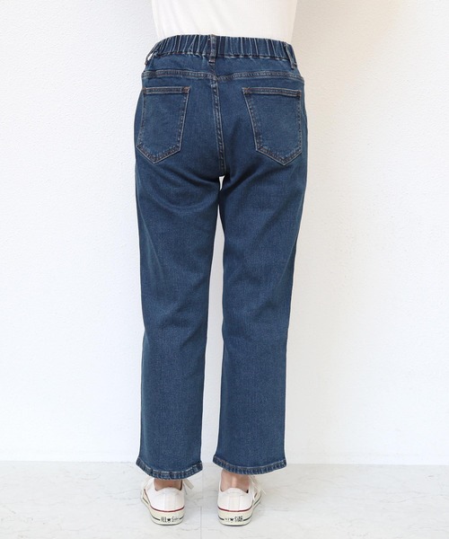 evernavy（エバーネイビー）の「ストレッチベイカーデニムパンツ（デニムパンツ・レディース・ブルー・M/L）」の21枚目の写真