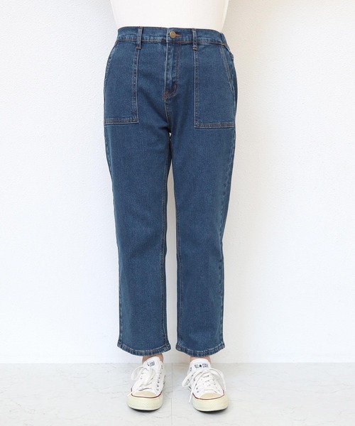 evernavy（エバーネイビー）の「ストレッチベイカーデニムパンツ（デニムパンツ・レディース・ブルー・M/L）」の19枚目の写真