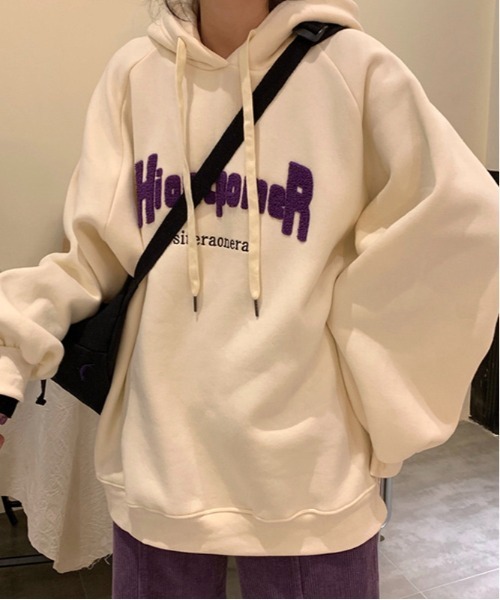 Burner（バーナー）の「【BURNER Recommend Select】パーカー カジュアル oku-tops-677707324215-23 U（パーカー・レディース・アイボリー/ネイビー/ピンク・M/L/XL）」の13枚目の写真