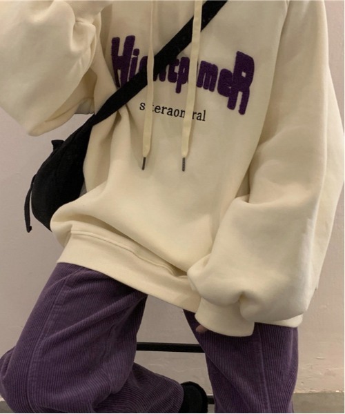 Burner（バーナー）の「【BURNER Recommend Select】パーカー カジュアル oku-tops-677707324215-23 U（パーカー・レディース・アイボリー/ネイビー/ピンク・M/L/XL）」の11枚目の写真