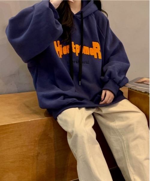 Burner（バーナー）の「【BURNER Recommend Select】パーカー カジュアル oku-tops-677707324215-23 U（パーカー・レディース・アイボリー/ネイビー/ピンク・M/L/XL）」の21枚目の写真