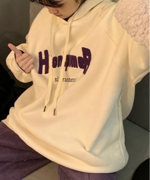Burner（バーナー）の「【BURNER Recommend Select】パーカー カジュアル oku-tops-677707324215-23 U（パーカー・レディース・アイボリー/ネイビー/ピンク・M/L/XL）」の19枚目の写真