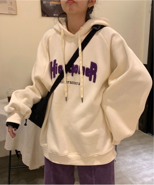 Burner（バーナー）の「【BURNER Recommend Select】パーカー カジュアル oku-tops-677707324215-23 U（パーカー・レディース・アイボリー/ネイビー/ピンク・M/L/XL）」の16枚目の写真
