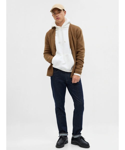 GAP（ギャップ）の「ライトウェイト カーディガン(ユニセックス)（カーディガン/ボレロ・メンズ・ブラウン/ネイビー/ライトグレー・L/S/M/XS/XL）」の7枚目の写真