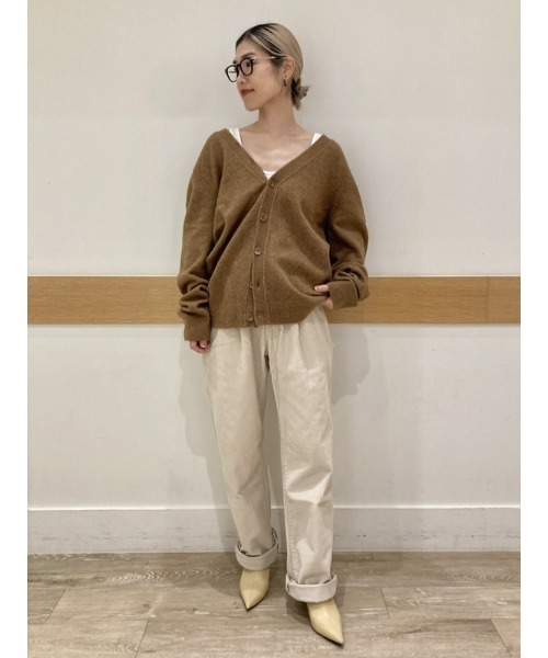 GAP（ギャップ）の「ライトウェイト カーディガン(ユニセックス)（カーディガン/ボレロ・メンズ・ブラウン/ネイビー/ライトグレー・L/S/M/XS/XL）」の13枚目の写真