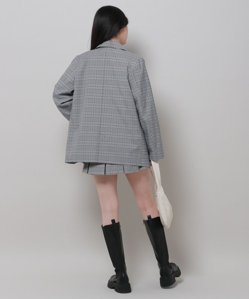 3.3 Field Trip （3.3フィールドトリップ）の「3.3 Field Trip／チェックジャケット 2977563（テーラードジャケット・レディース・グレー/ブラウン・FREE）」の11枚目の写真