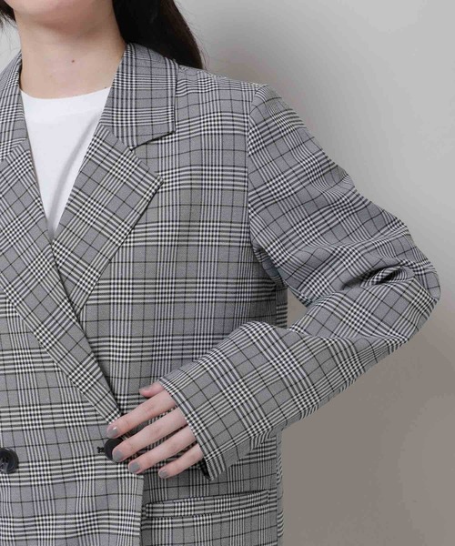 3.3 Field Trip （3.3フィールドトリップ）の「3.3 Field Trip／チェックジャケット 2977563（テーラードジャケット・レディース・グレー/ブラウン・FREE）」の20枚目の写真