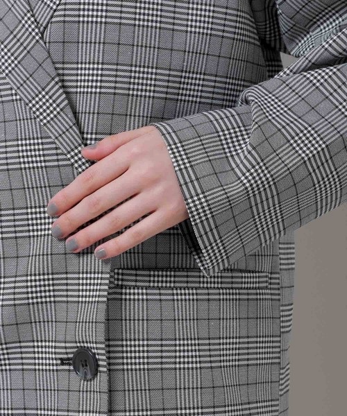 3.3 Field Trip （3.3フィールドトリップ）の「3.3 Field Trip／チェックジャケット 2977563（テーラードジャケット・レディース・グレー/ブラウン・FREE）」の21枚目の写真