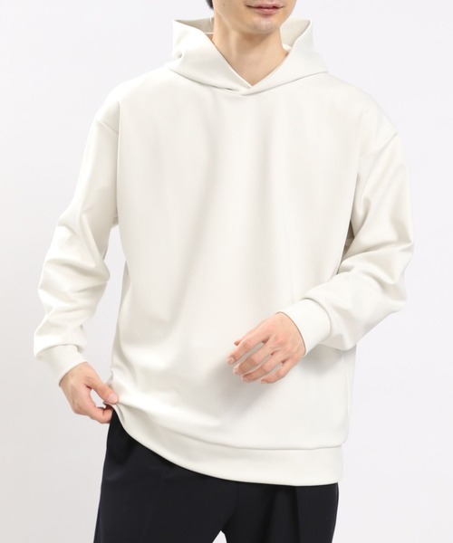 GLOBAL WORK Smile Seed Store（グローバルワーク スマイルシードストア）の「ダンボールスウェットパーカー（パーカー・メンズ・ホワイト系その他7/ネイビー/ブラック/ライトグレー・LARGE/SMALL/MEDIUM/X-LARGE）」の2枚目の写真