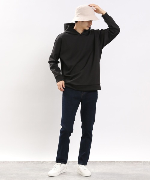 GLOBAL WORK Smile Seed Store（グローバルワーク スマイルシードストア）の「ダンボールスウェットパーカー（パーカー・メンズ・ホワイト系その他7/ネイビー/ブラック/ライトグレー・LARGE/SMALL/MEDIUM/X-LARGE）」の10枚目の写真