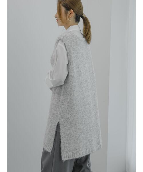 Te chichi(テチチ)の「起毛ロングベスト(ニット/セーター・レディース・グレー/モカ・F)」の11枚目の写真