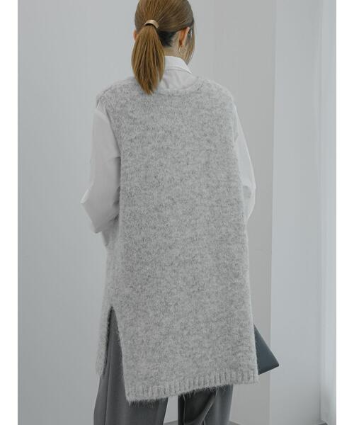 Te chichi(テチチ)の「起毛ロングベスト(ニット/セーター・レディース・グレー/モカ・F)」の10枚目の写真