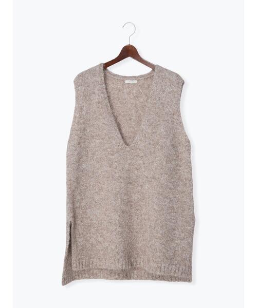 Te chichi(テチチ)の「起毛ロングベスト(ニット/セーター・レディース・グレー/モカ・F)」の22枚目の写真