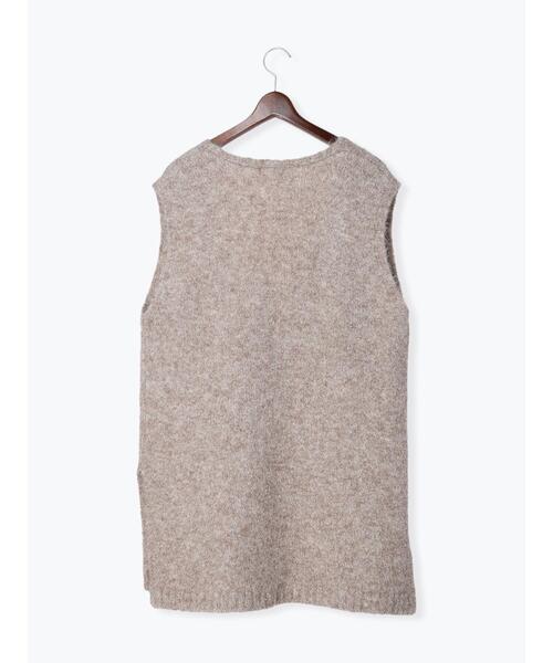 Te chichi(テチチ)の「起毛ロングベスト(ニット/セーター・レディース・グレー/モカ・F)」の21枚目の写真