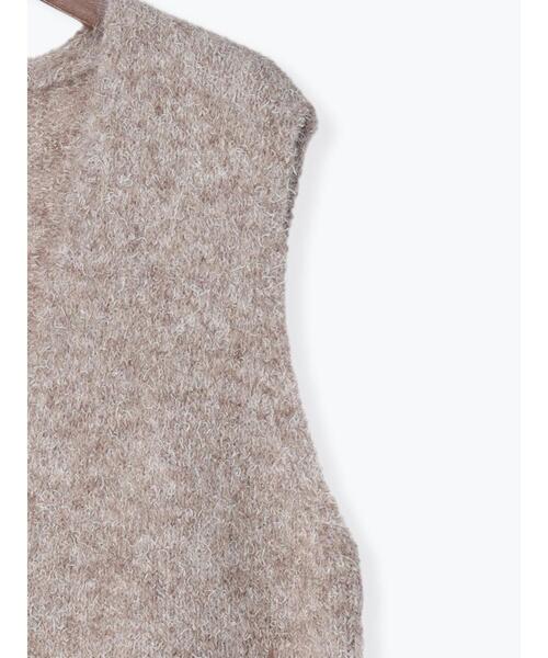 Te chichi(テチチ)の「起毛ロングベスト(ニット/セーター・レディース・グレー/モカ・F)」の19枚目の写真