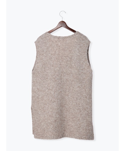 Te chichi(テチチ)の「起毛ロングベスト(ニット/セーター・レディース・グレー/モカ・F)」の4枚目の写真