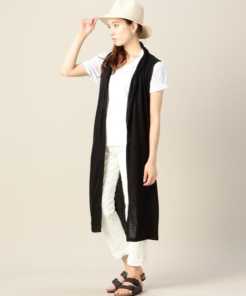 BEAUTY&YOUTH UNITED ARROWS(ビューティーアンドユースユナイテッドアローズ)の「BY レーヨンマキシジレ◆(ベスト・レディース・ブラック/ネイビー・フリー)」の1枚目の写真