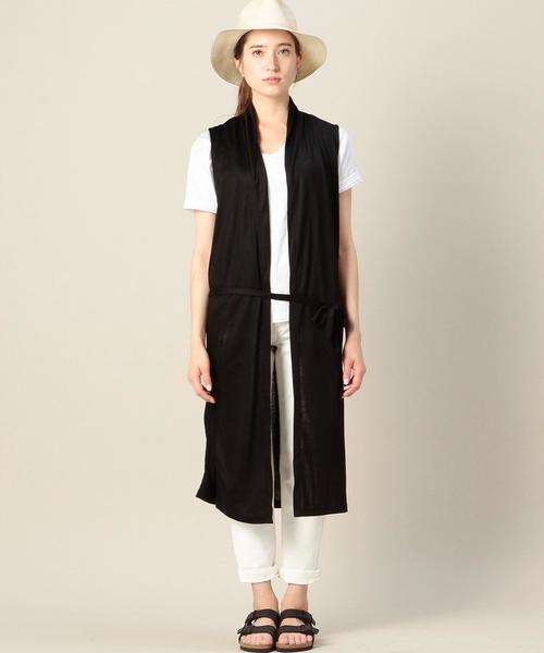 BEAUTY&YOUTH UNITED ARROWS(ビューティーアンドユースユナイテッドアローズ)の「BY レーヨンマキシジレ◆(ベスト・レディース・ブラック/ネイビー・フリー)」の13枚目の写真