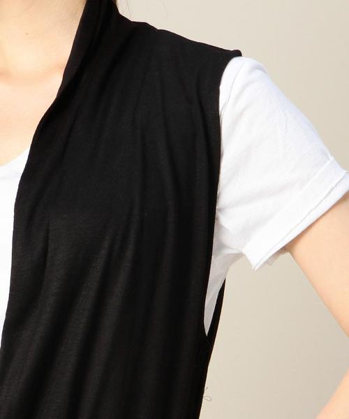 BEAUTY&YOUTH UNITED ARROWS(ビューティーアンドユースユナイテッドアローズ)の「BY レーヨンマキシジレ◆(ベスト・レディース・ブラック/ネイビー・フリー)」の9枚目の写真