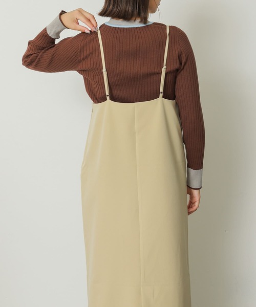 SENSE OF PLACE by URBAN RESEARCH(センスオブプレイスバイアーバンリサーチ)の「ストレートキャミワンピース(ワンピース・レディース・ネイビー/ベージュ/ブラック・ONE)」の18枚目の写真