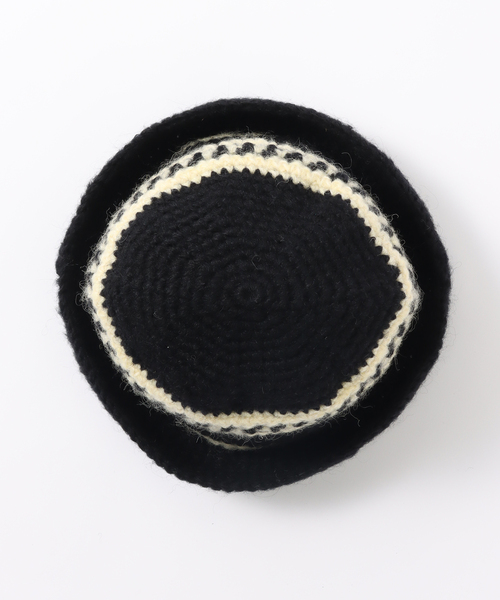 B.C STOCK（ベーセーストック）の「【SUBLIME/サブライム】別注 HANDKNIT HAT（ハット・メンズ・ネイビー/ブラック・FREE）」の6枚目の写真