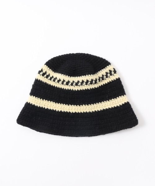B.C STOCK（ベーセーストック）の「【SUBLIME/サブライム】別注 HANDKNIT HAT（ハット・メンズ・ネイビー/ブラック・FREE）」の8枚目の写真
