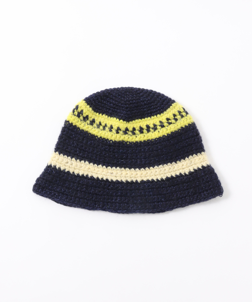 B.C STOCK（ベーセーストック）の「【SUBLIME/サブライム】別注 HANDKNIT HAT（ハット・メンズ・ネイビー/ブラック・FREE）」の9枚目の写真