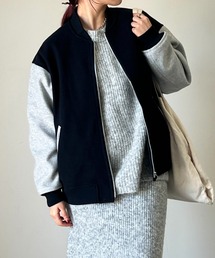 un dix cors | 《WEB限定》カットメルトンブルゾン(ブルゾン)