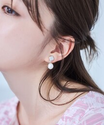 TOCCA（トッカ）の「CLOVER & PEARL EARRINGS 淡水バロックパールイヤリング（イヤリング）」