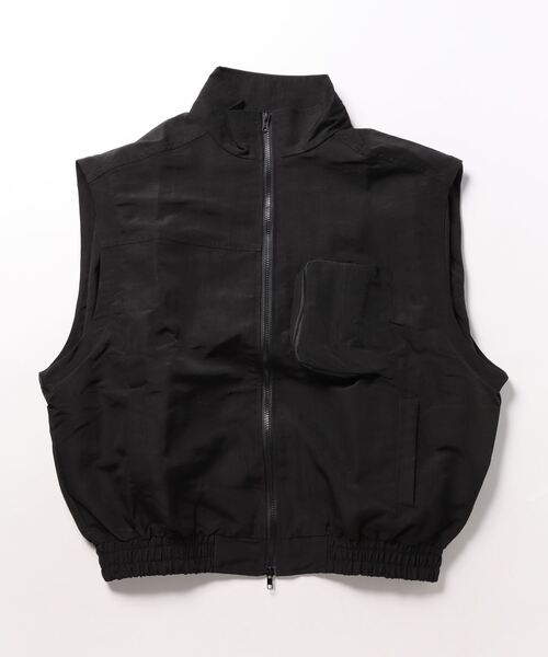 wee9s(ウィークス)の「mulch way nylon blouson / ブルゾンかと思いきや袖が取れてベストにもなるマルチウェイナイロンブルゾン(ブルゾン・レディース・ブラック・FREE)」の4枚目の写真