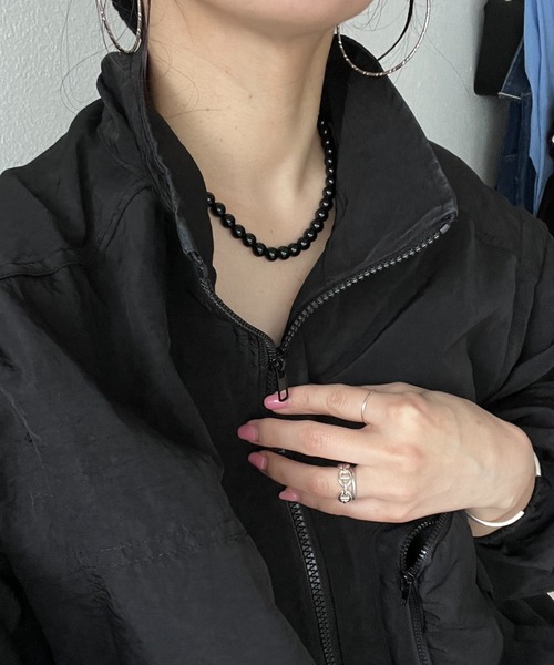 wee9s(ウィークス)の「mulch way nylon blouson / ブルゾンかと思いきや袖が取れてベストにもなるマルチウェイナイロンブルゾン(ブルゾン・レディース・ブラック・FREE)」の8枚目の写真