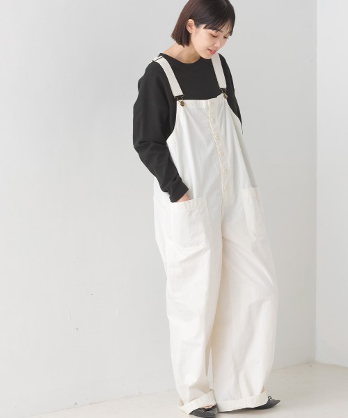 OMNES(オムネス)の「リップルダブルフェイス裾ラウンド長袖Tシャツ(Tシャツ/カットソー・レディース・ホワイト/ブラック/グレー/ベージュ/モカ/ブルー/ピンク・FREE)」の17枚目の写真