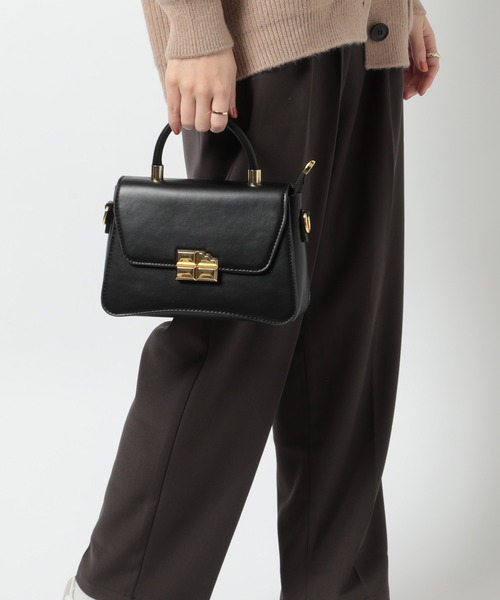MAISON BREEZE(メゾンブリーズ)の「【MAISON BREEZE】PUレザー 2wayワンハンドルミニショルダー KNF049(ハンドバッグ・レディース・ブラウン/ホワイト/ブラック・FREE)」の15枚目の写真