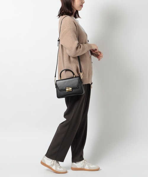 MAISON BREEZE(メゾンブリーズ)の「【MAISON BREEZE】PUレザー 2wayワンハンドルミニショルダー KNF049(ハンドバッグ・レディース・ブラウン/ホワイト/ブラック・FREE)」の8枚目の写真