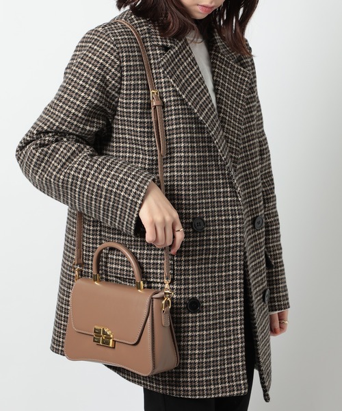 MAISON BREEZE(メゾンブリーズ)の「【MAISON BREEZE】PUレザー 2wayワンハンドルミニショルダー KNF049(ハンドバッグ・レディース・ブラウン/ホワイト/ブラック・FREE)」の10枚目の写真