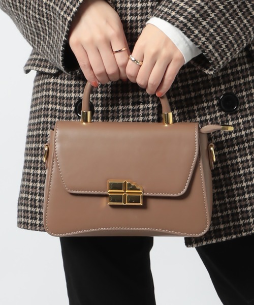 MAISON BREEZE(メゾンブリーズ)の「【MAISON BREEZE】PUレザー 2wayワンハンドルミニショルダー KNF049(ハンドバッグ・レディース・ブラウン/ホワイト/ブラック・FREE)」の14枚目の写真