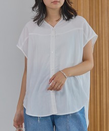 ヨーク切替ブラウス