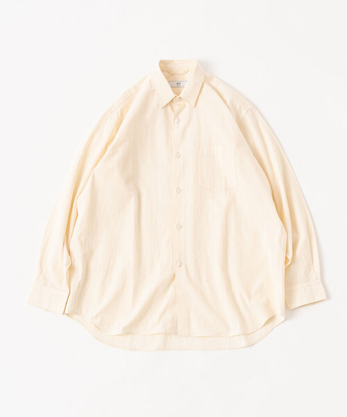 417 EDIFICE（フォーワンセブンエディフィス）の「ボイル レギュラーカラー シャツ（シャツ/ブラウス・メンズ・ベージュ/カーキ/アイボリー・LARGE/SMALL/MEDIUM）」の4枚目の写真