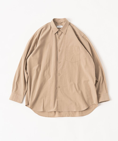417 EDIFICE（フォーワンセブンエディフィス）の「ボイル レギュラーカラー シャツ（シャツ/ブラウス・メンズ・ベージュ/カーキ/アイボリー・LARGE/SMALL/MEDIUM）」の5枚目の写真